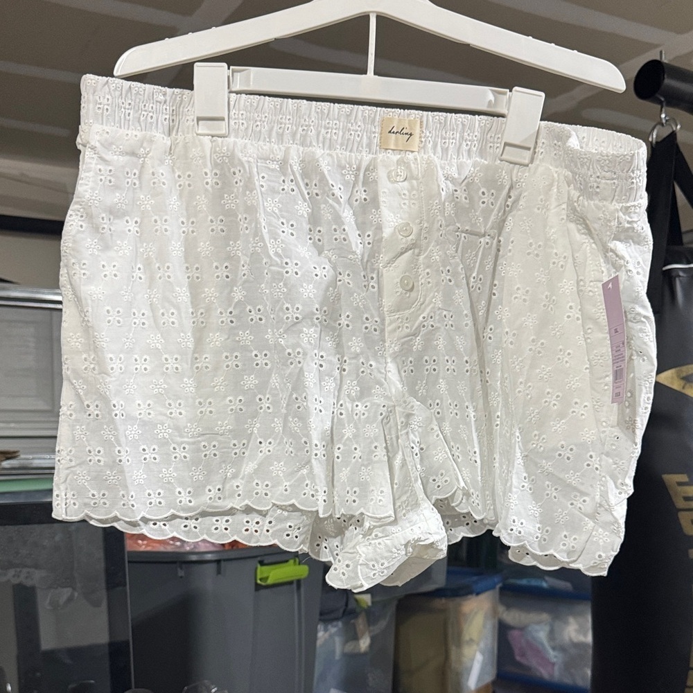 Size XXL Wild Fable White Eyelet High Waist Shorts